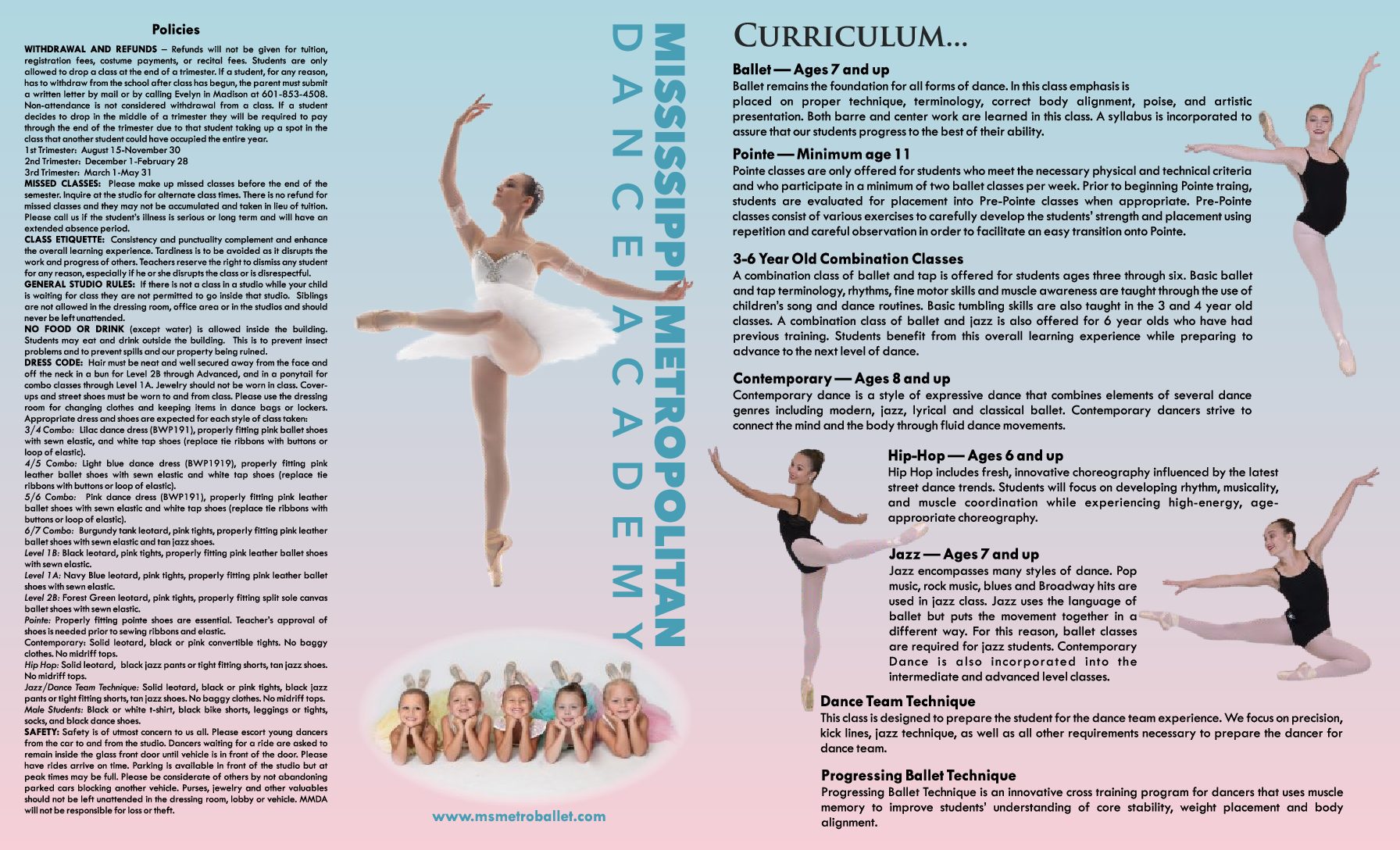 MMDA 2022-23 fall brochure (2) - Mississippi Metropolitan Ballet